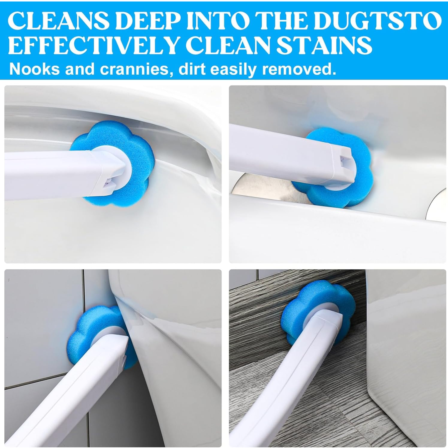 Disposable Toilet Brush Set For Hygienic Bathroom Cleaning