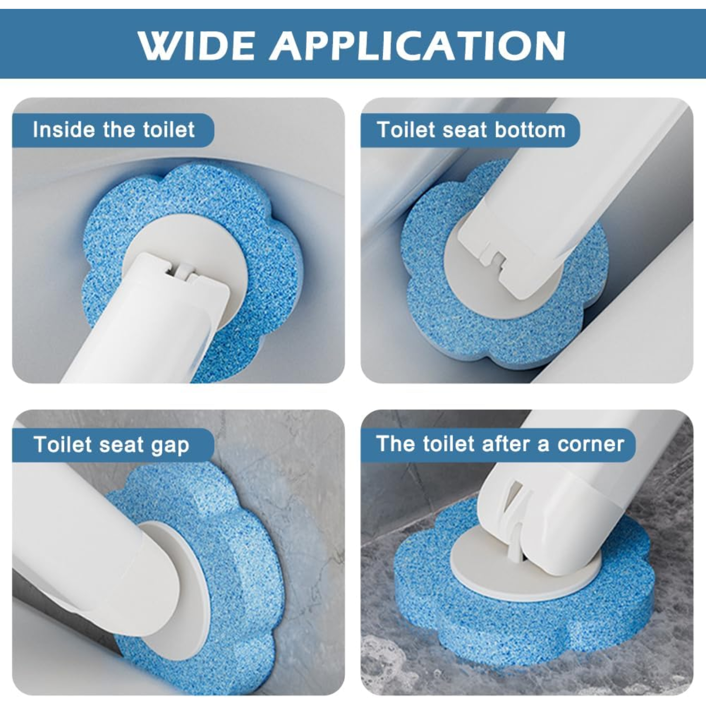Disposable Toilet Brush Replacement Heads For Hygienic Bathroom Cleaning