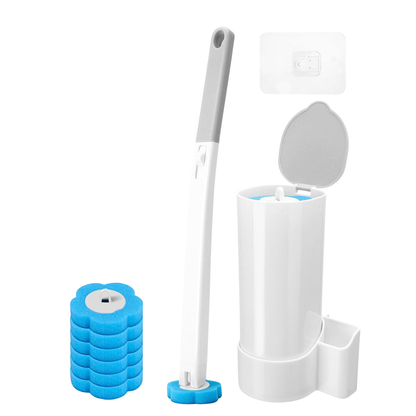 Disposable Toilet Brush Set For Hygienic Bathroom Cleaning
