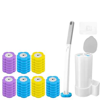 Disposable Toilet Brush Set For Hygienic Bathroom Cleaning