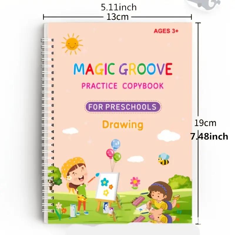 Magic Reusable Writing Workbook Set | Kids Handwriting & Tracing Practice | Early Learning Kit