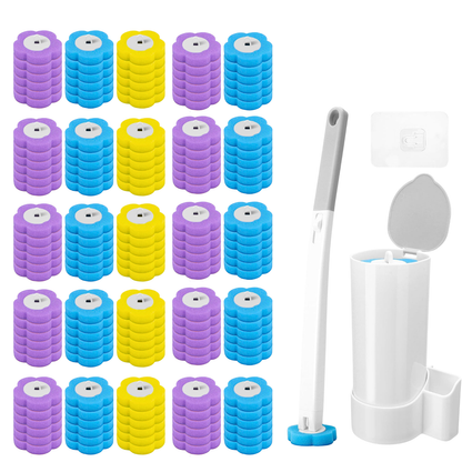 Disposable Toilet Brush Set For Hygienic Bathroom Cleaning