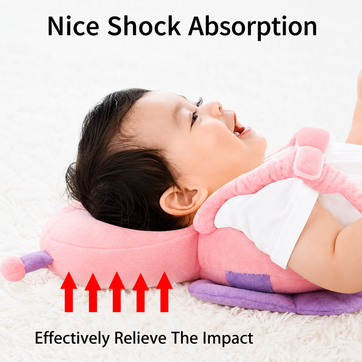 Baby Head Protector Backpack - Butterfly Design