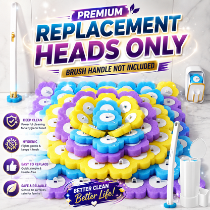 Disposable Toilet Brush Replacement Heads For Hygienic Bathroom Cleaning