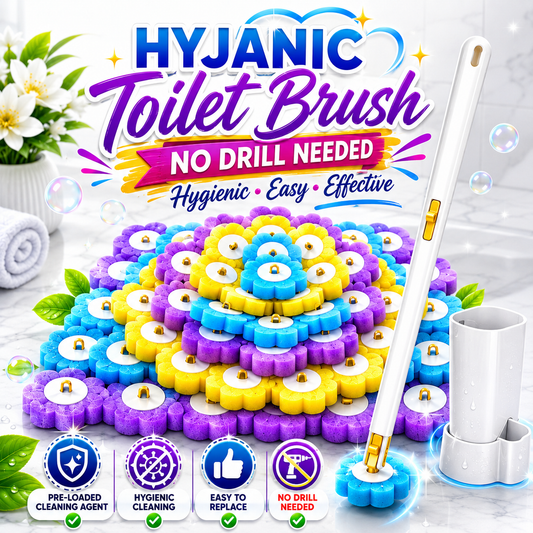 Disposable Toilet Brush Set For Hygienic Bathroom Cleaning