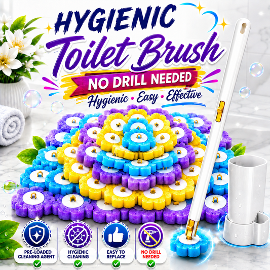 Disposable Toilet Brush Set For Hygienic Bathroom Cleaning