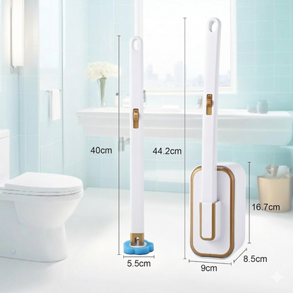 Disposable Toilet Brush Set For Hygienic Bathroom Cleaning