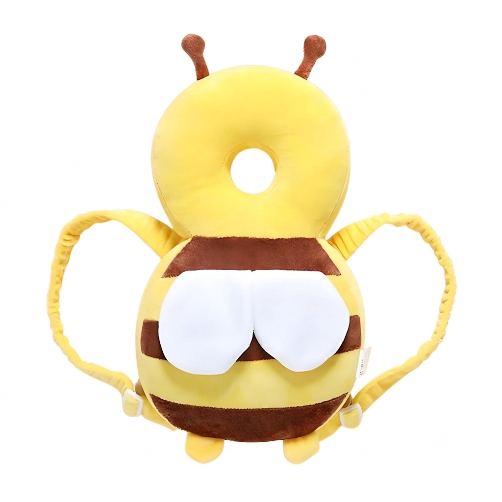 Baby Head Protector Backpack - Bee Design