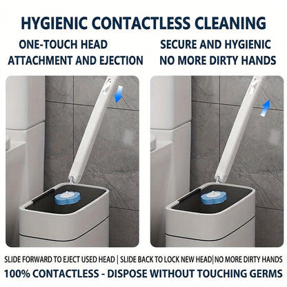 Disposable Toilet Brush Refill Heads – Replacement Heads for Bathroom Cleaning