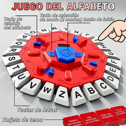 Spanish Alphabet Game for Kids – 2-in-1 Reaction & Bomb Word Board Game, Family Party Game