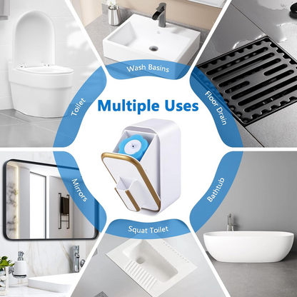 Disposable Toilet Brush Set For Hygienic Bathroom Cleaning