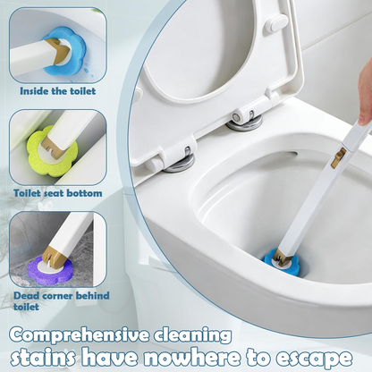 Disposable Toilet Brush Set For Hygienic Bathroom Cleaning