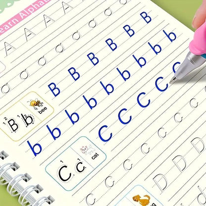 Magic Reusable Writing Workbook Set | Kids Handwriting & Tracing Practice | Early Learning Kit