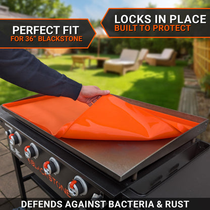 36" Blackstone Silicone Griddle Cover Mat – Heavy Duty Rust Protection
