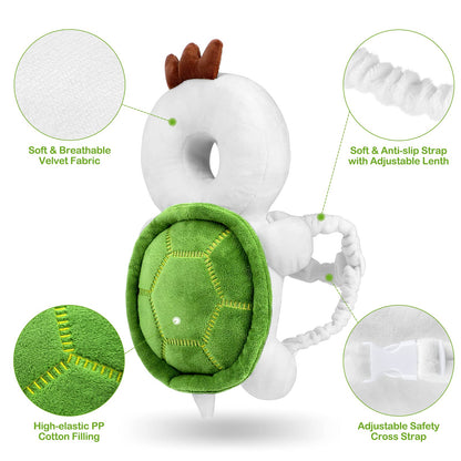 Baby Head Protector Backpack – Turtle Design