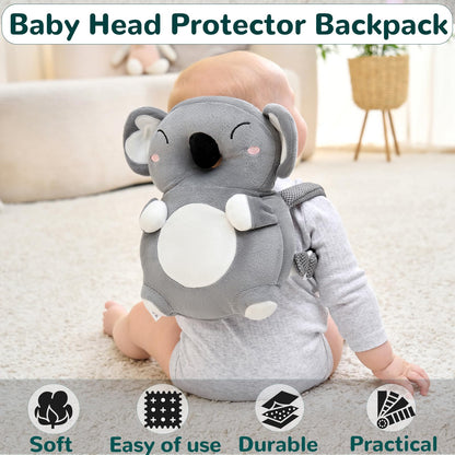 Baby Head Protector Backpack – Racoon Design