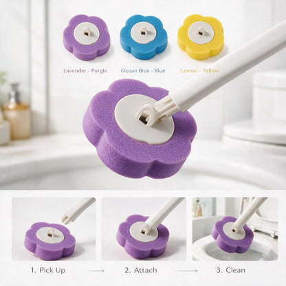 Disposable Toilet Brush Refill Heads – Replacement Heads for Bathroom Cleaning
