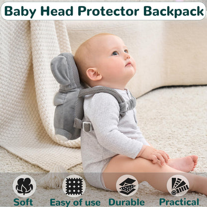 Baby Head Protector Backpack – Racoon Design