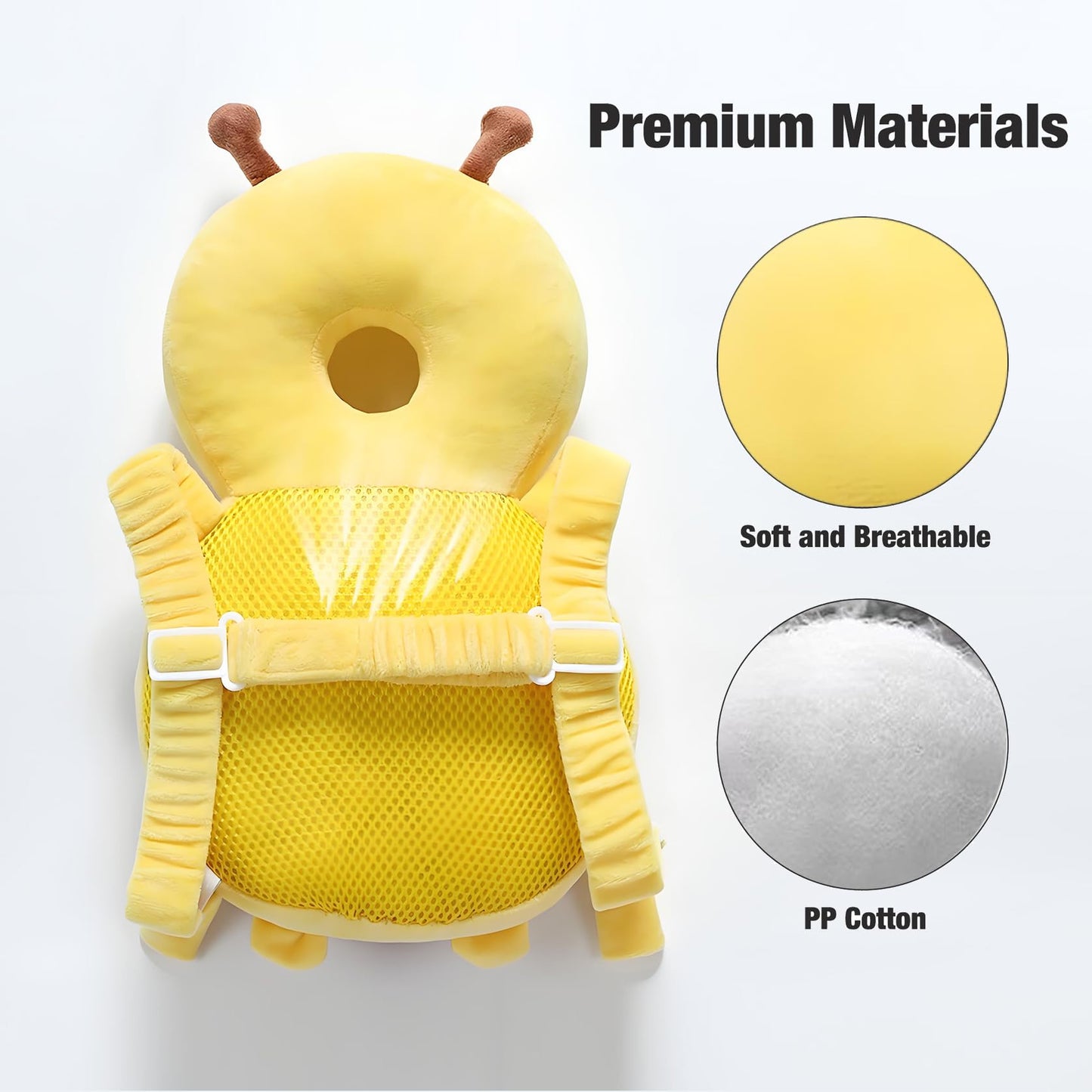 Baby Head Protector Backpack - Bee Design