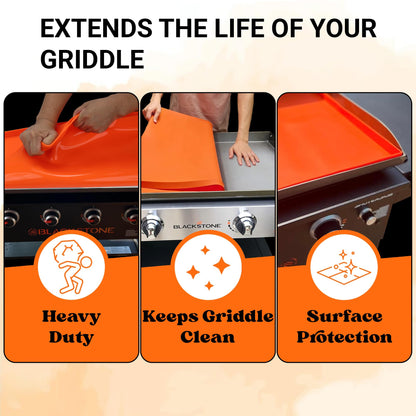 36" Blackstone Silicone Griddle Cover Mat – Heavy Duty Rust Protection