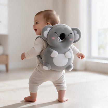 Baby Head Protector Backpack – Raccoon Design