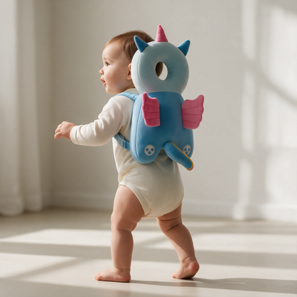 Baby Head Protector Backpack – Cute Unicorn Design