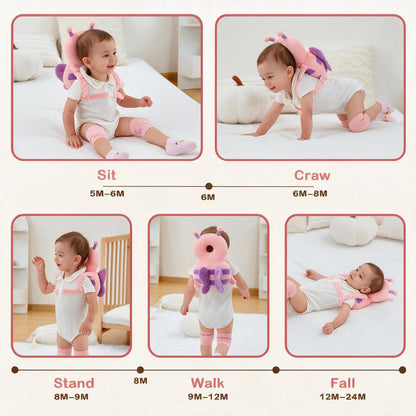 Baby Head Protector Backpack – Butterfly Design