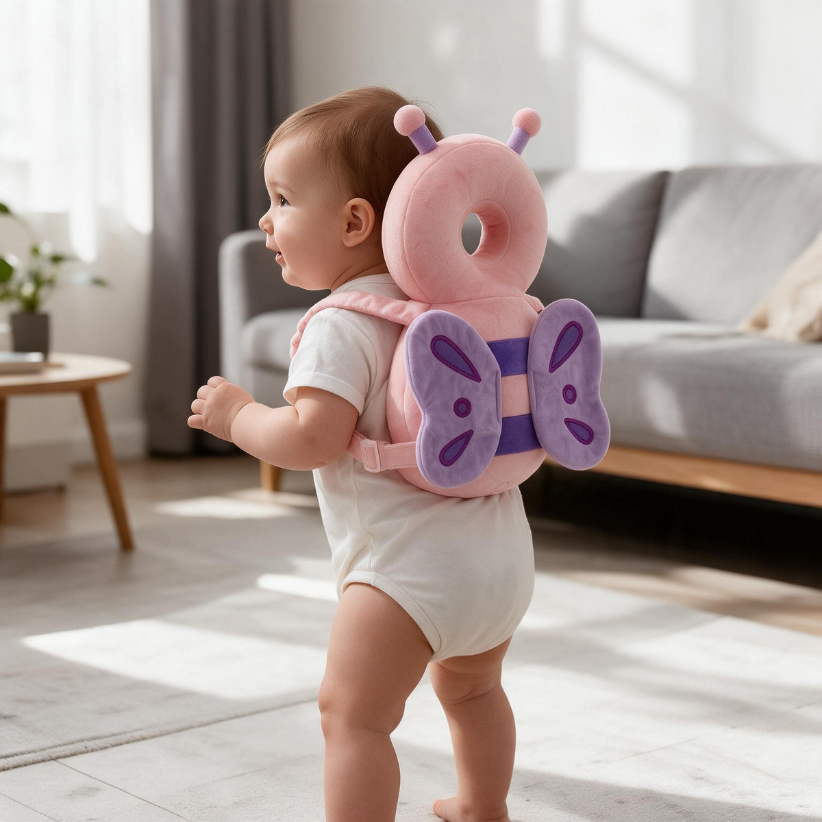 Baby Head Protector Backpack – Butterfly Design