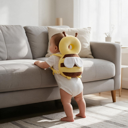 Baby Head Protector Backpack – Bee Design
